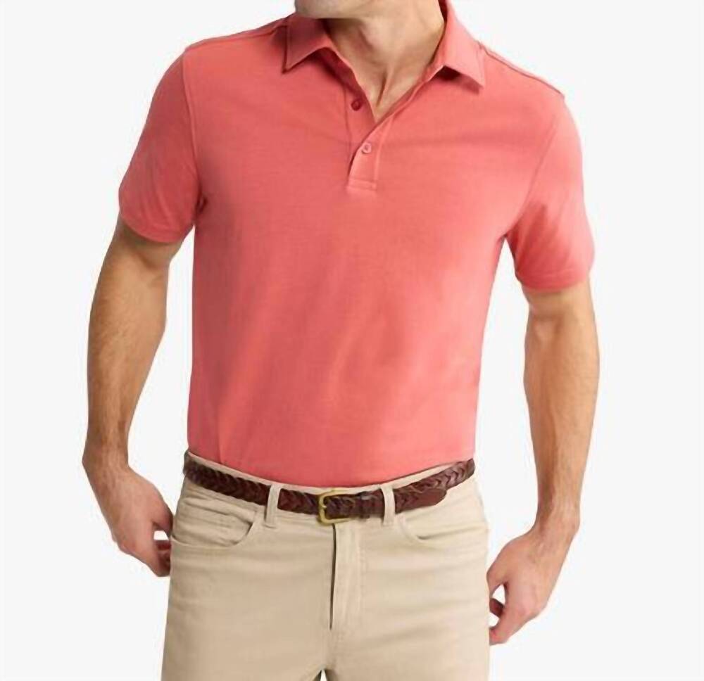 NEW FAIR HARBOR pacific polo shirt in red